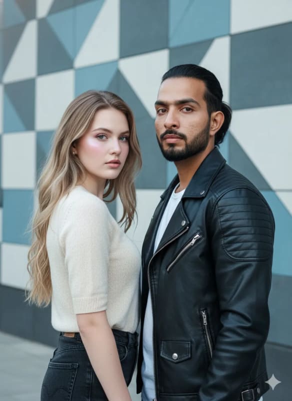 Ultra-Realistic 8K Fashion Portrait of a Stylish Couple thumbnail 2
