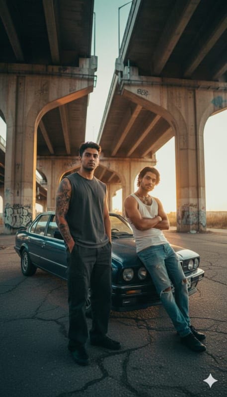 Urban Brothers & Vintage BMW - view 1