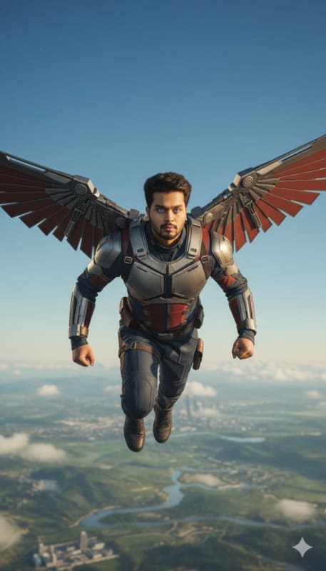 Realistic Falcon Exo-7 Wingsuit Cosplay thumbnail 4
