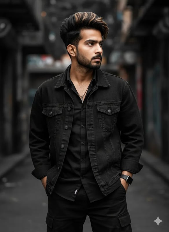 Ultra-Realistic Urban Fashion Portrait: Stylish Young Man - view 1