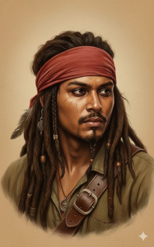 Hyper-Realistic Pirate Portrait Generator: Transform Your Photo thumbnail 2