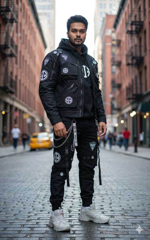 Cyberpunk Urban Ninja Outfit Photo Generation thumbnail 2